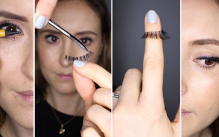 Искусственные ресницы как клеить