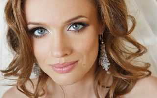 Свадебный макияж для серых глаз