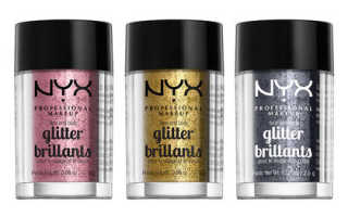 Nyx Face & Body Glitter Brilliants – обзор + свотчи оттенков