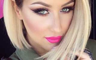 Красная помада для брюнеток с зелеными глазами