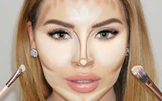 Коррекция лица макияжем пошагово