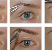 Как нарисовать брови карандашом поэтапно на лице