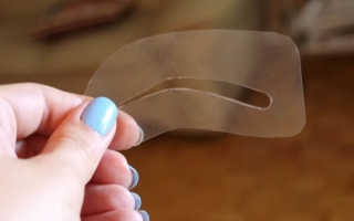 Как сделать трафарет для бровей своими руками