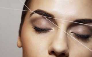 Коррекция бровей нитью в домашних условиях