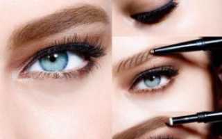 Как накрасить брови карандашом