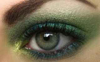 Как делать смоки айс для зеленых глаз