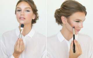 Макияж для худого лица впалые щеки