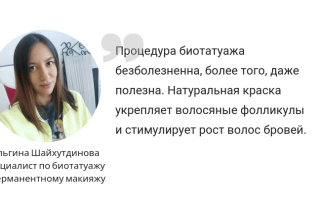 Как делается татуаж бровей хной