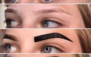 Окрашивание бровей хной в домашних