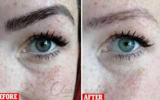 Смываем краску с бровей и поверхности кожи