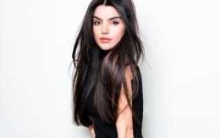 Макияж с яркими губами для брюнеток