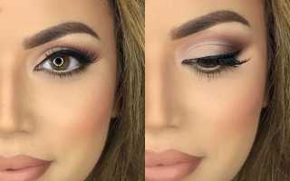Красивый легкий макияж для карих глаз
