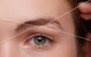 Как щипать брови ниткой