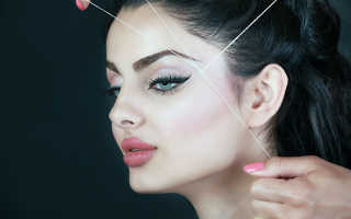 Оформление бровей нитью что это