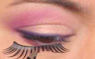 Как приклеить ресницы накладные