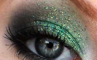 Макияж в зеленых тонах
