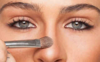 Макияж для длинного носа