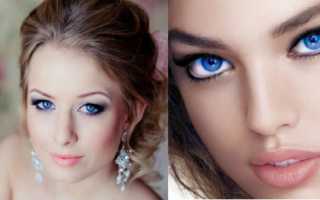 Тени для голубых глаз и русых волос