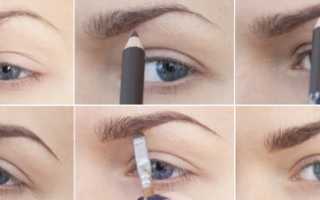 Как правильно красить брови карандашом