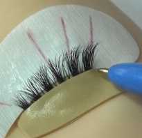 Схема наращивания ресниц с размерами