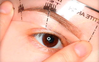 Как использовать трафареты для бровей